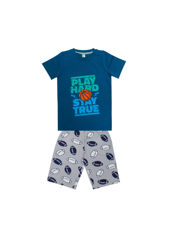 картинка ЧЗ Пижама для мальчика 8-12 лет 92% хлопок 8% лайкра BONITO KIDS/BK1688PJ(ЧЗ)/уп.5шт./меш.250шт. от BonitoKids