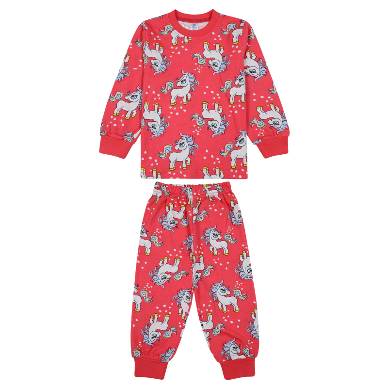картинка БГ Пижама для девочки 2-6 лет 100% хлопок BONITO KIDS/BK3010PJ(03-23)/уп.5шт./меш.350шт. от BonitoKids