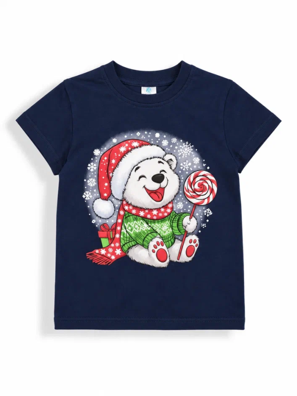 картинка БГ_ЧЗ Футболка для мальчика, 3-7 лет, 100% хлопок BONITO KIDS/BK1800F(2026)(ЧЗ)/уп.5шт./меш.700шт. от BonitoKids