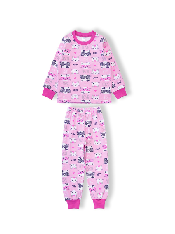 картинка БГ_ЧЗ Пижама для девочки 3-7 лет 100% хлопок BONITO KIDS/SS6127(08-24)(ЧЗ)/уп.5шт./меш.200шт. от BonitoKids