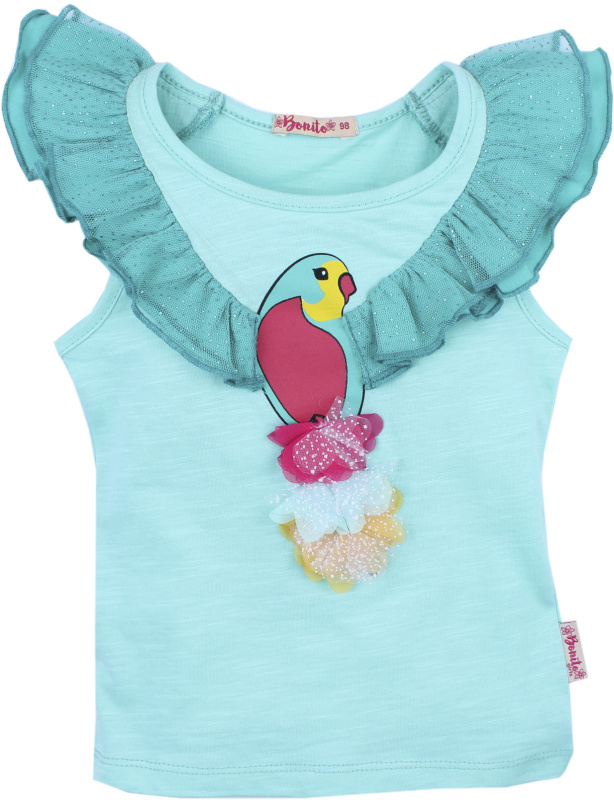 картинка ЧЗ Футболка для девочки 3-7 лет 100% хлопок BONITO KIDS/BK1200K(ЧЗ)/уп.5шт./меш.850шт. от BonitoKids