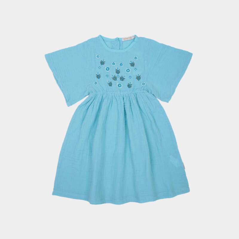 картинка ЧЗ Платье для девочки 2-5 лет 100% хлопок BONITO KIDS/OP1812(ЧЗ)/уп.4шт./меш.336шт. от BonitoKids