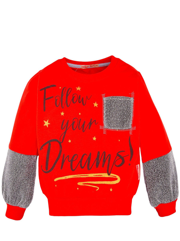 картинка ЧЗ Кофта для девочки 3-7 лет. 92% х/б 8% лайкра BONITO KIDS/BK1265K(ЧЗ)/уп.5шт./меш.350шт. от BonitoKids