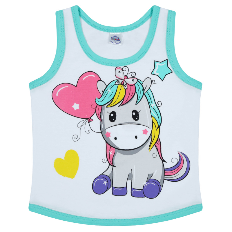 картинка БГ Майка для девочки 1-4 лет 100% хлопок BONITO KIDS/BK0029D(05-23)/уп.4шт./меш.1000шт. от BonitoKids