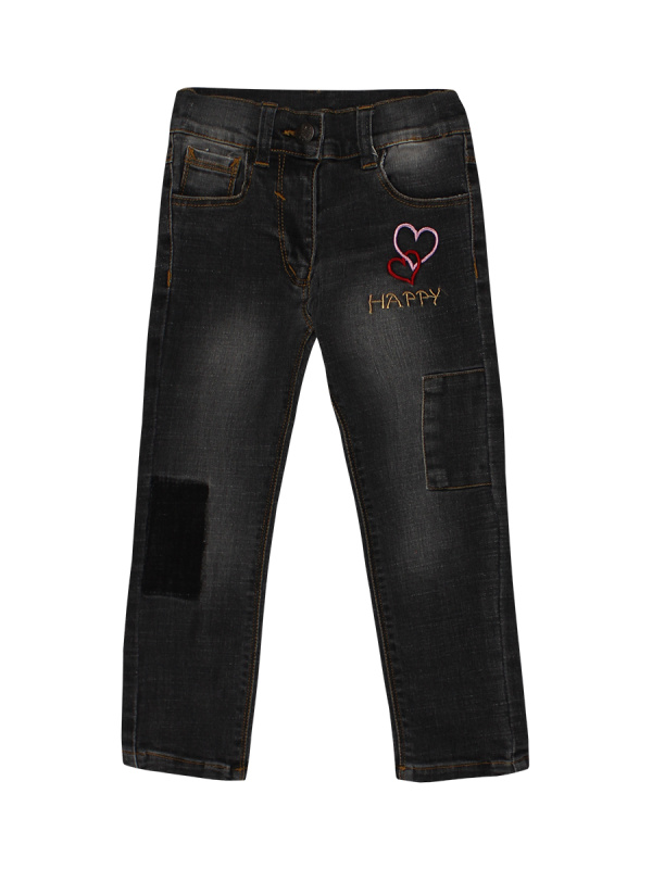 картинка Брюки для девочки 3-7 лет 65% хб, 30% пэ, 5% спандекс BONITO KIDS/OP671Б/уп.5шт/меш.150шт. от BonitoKids