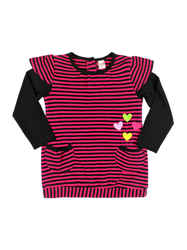 картинка КГ_ОТ Платье для девочки 2-5 лет 100% хлопок BONITO KIDS/OP272T/уп.4шт./меш.320шт. от BonitoKids