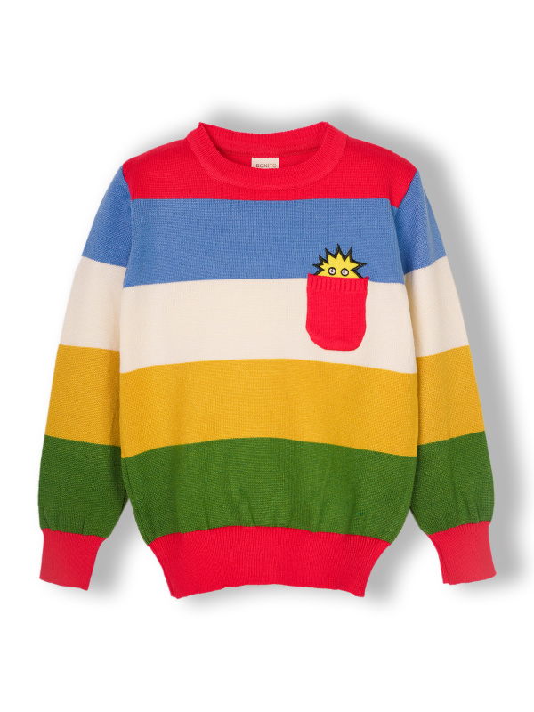 картинка ЧЗ Джемпер для мальчика 2-6 лет 50% вискоза 22% нейлон 28% пэ BONITO KIDS/OP1575(10-24)(ЧЗ)/уп.3 шт./меш.300шт. от BonitoKids