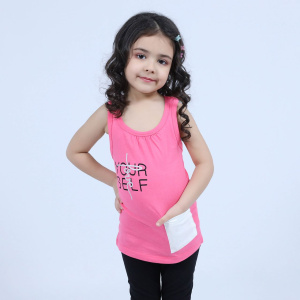 картинка БГ Майка для девочки 5-8 лет 100% хлопок  BONITO KIDS/BK1589M/уп.4шт./меш.800шт. от BonitoKids