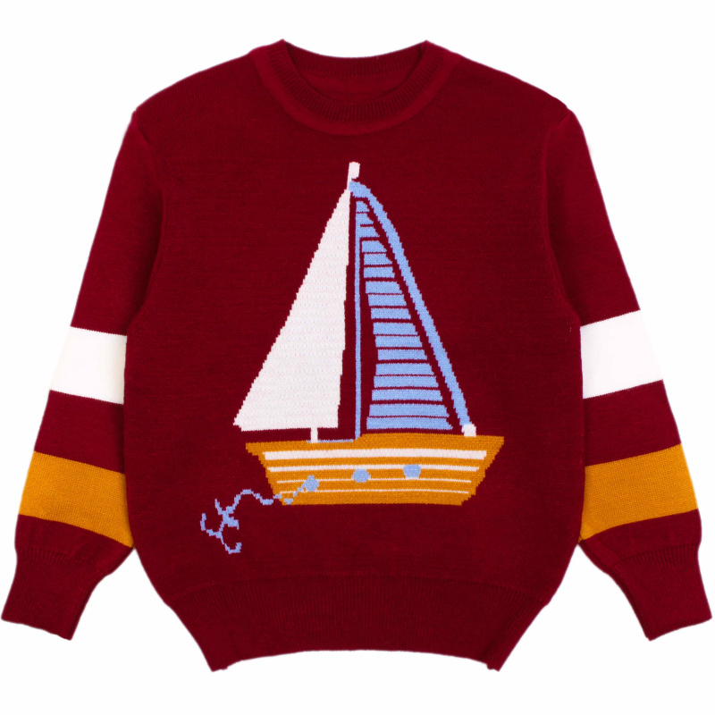 картинка ЧЗ Джемпер для мальчика 2-6 лет 50% вискоза, 20% п/э, 22% нейлон BONITO KIDS/OP1551(ЧЗ)/уп.3шт./меш.285шт. от BonitoKids