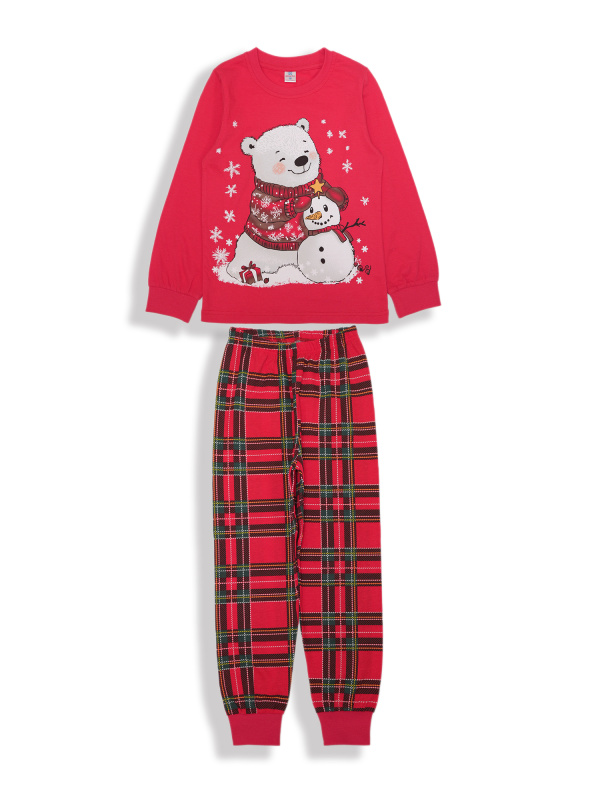 картинка БГ_ЧЗ Пижама для детей 7-11 лет 100% хлопок BONITO KIDS/BK1496PJ(2025)/уп.5шт./меш.250шт. от BonitoKids