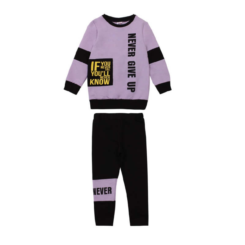 картинка ЧЗ Комплект для девочки (туника, лосины) 3-7 лет BONITO KIDS/OP1234(ЧЗ)/уп.5шт./меш.180шт. от BonitoKids