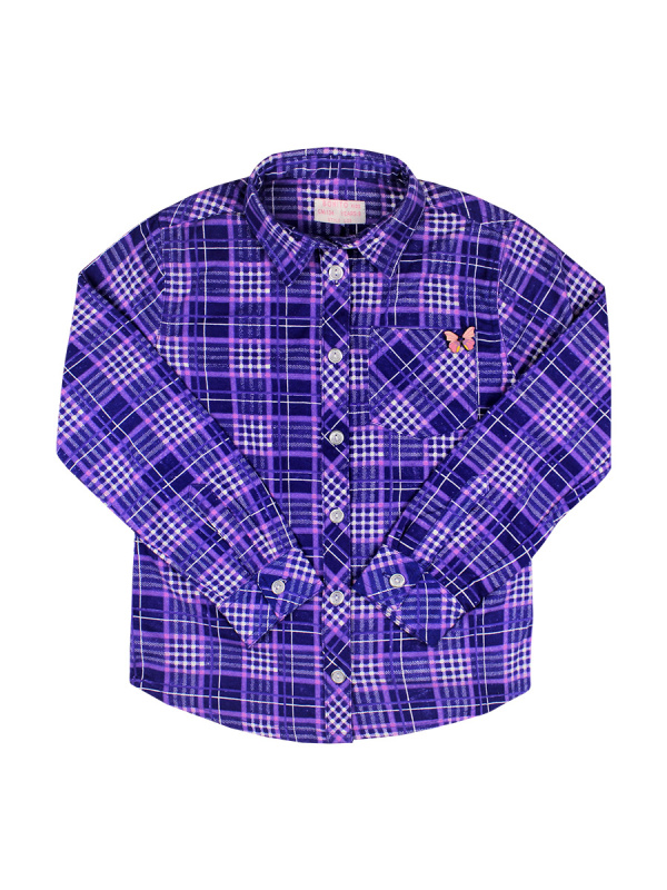 картинка Рубашка для девочек 100% х/б 9-12 лет  BONITO KIDS/BK543T/уп.4шт./меш.228шт. от BonitoKids