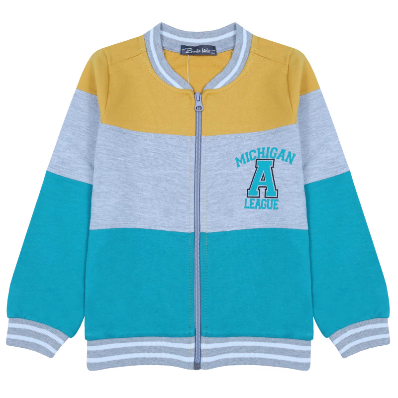картинка КГ_БГ Бомбер для мальчика 5-8 лет 100% хлопок BONITO KIDS/BK1722B/уп.4шт./меш.300шт. от BonitoKids