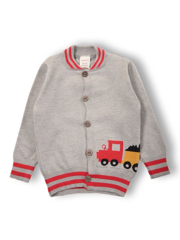 картинка Кардиган для мальчика 68-80 см 50% вискоза 22% нейлон 28% пэ BONITO KIDS/OP1580(10-24)/уп.2шт./меш.280шт. от BonitoKids