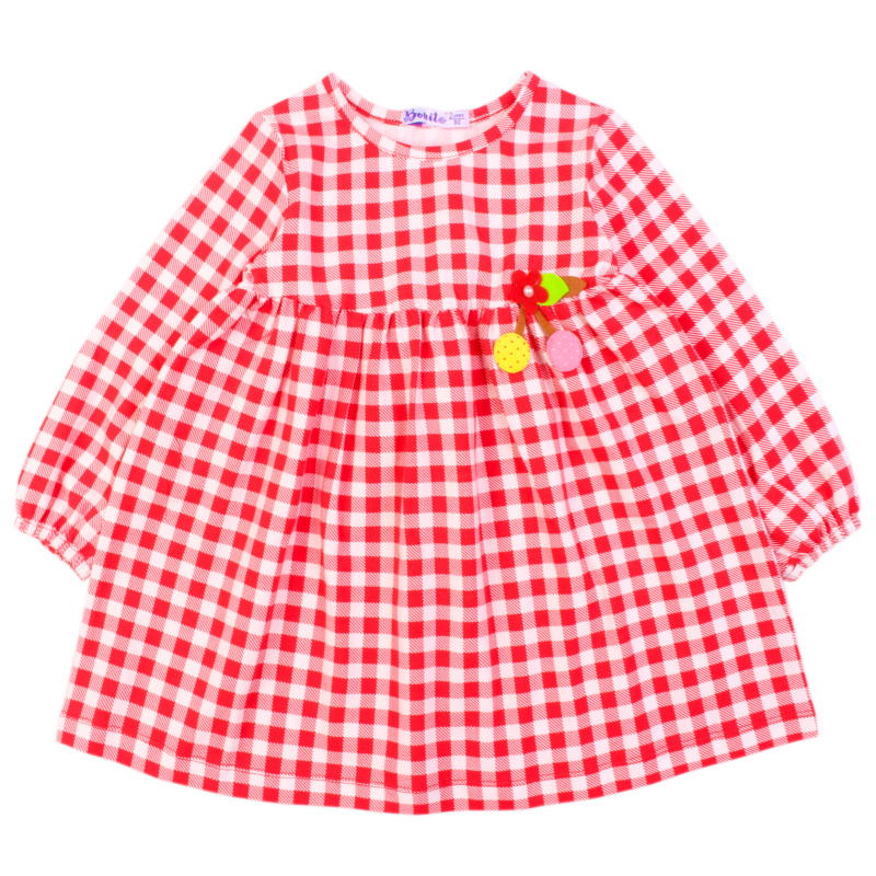 картинка БГ_ЧЗ Платье для девочки 2-5 лет 95% хлопок, 5% эластан BONITO KIDS/OP1705(ЧЗ)/уп.4шт./меш.368шт. от BonitoKids