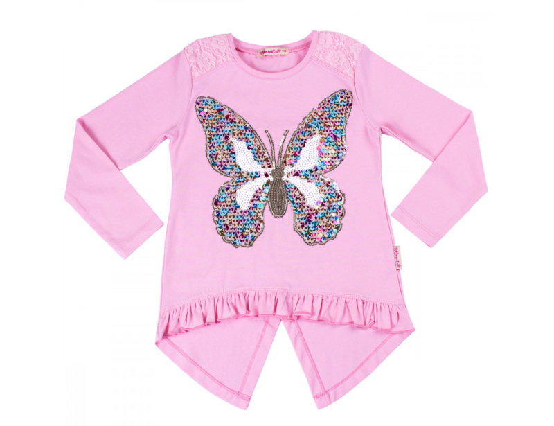 картинка ЧЗ Туника для девочки 5-8 лет 92% хлопок, 8% лайкра BONITO KIDS/BK981K(ЧЗ)/уп.4шт./меш.440шт. от BonitoKids