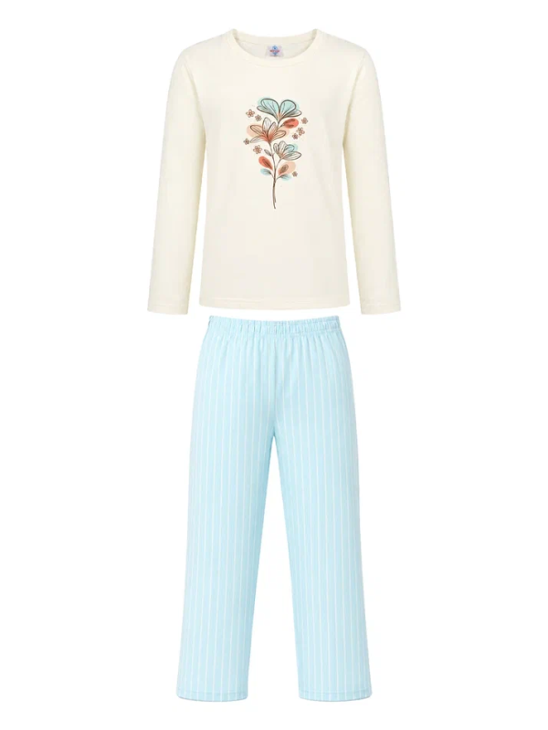 картинка БГ_ЧЗ Пижама для девочки 10-14 лет 100% хлопок BONITO KIDS/BK1822PD(ЧЗ)/уп.5шт./меш.150шт. от BonitoKids