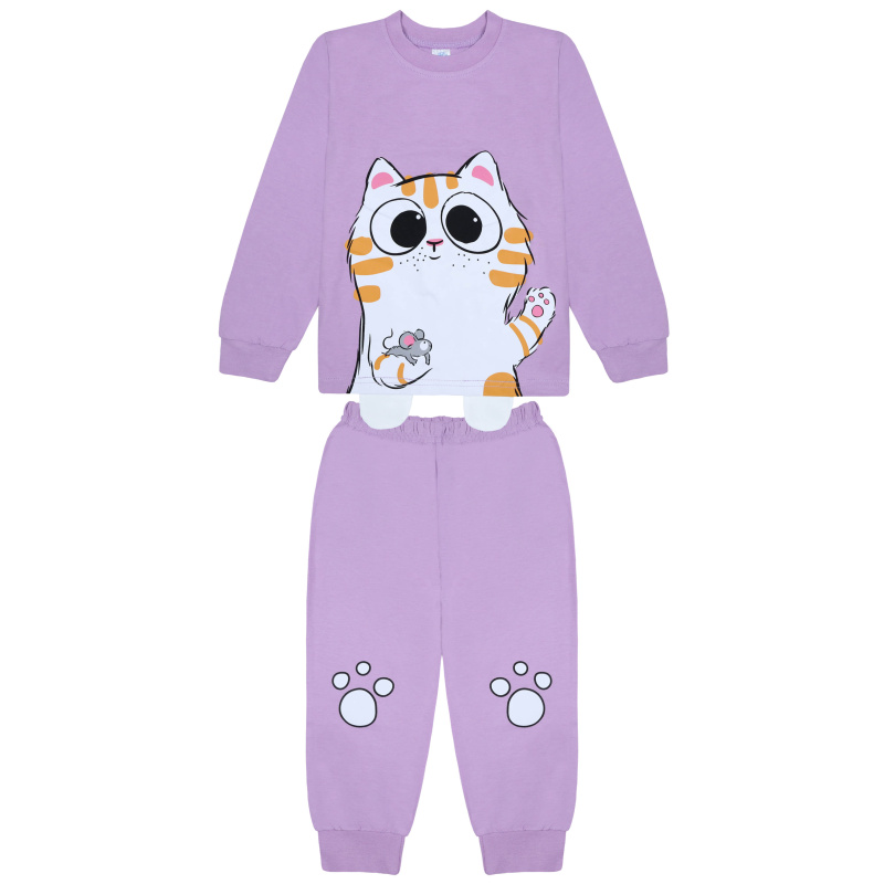 картинка БГ_ЧЗ Пижама для девочки 3-7 лет BONITO KIDS/BK0976PJD(10-25)(ЧЗ)/уп.5шт./меш.280шт. от BonitoKids