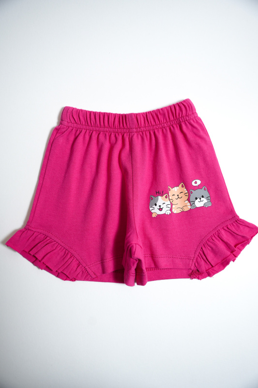 картинка БГ_ЧЗ Шорты для девочки 1,5-4 лет 100% хлопок BONITO KIDS/BK0101D(ЧЗ)/уп.4шт./меш.800шт. от BonitoKids