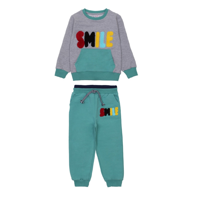 картинка ЧЗ Комплект для мальчика (толстовка,трико), 3-7 лет, 65% хлопок, 27% полиэстер, 8% эластан, BONITO KIDS/OP1230(ЧЗ)/уп.5 шт./меш.120шт. от BonitoKids