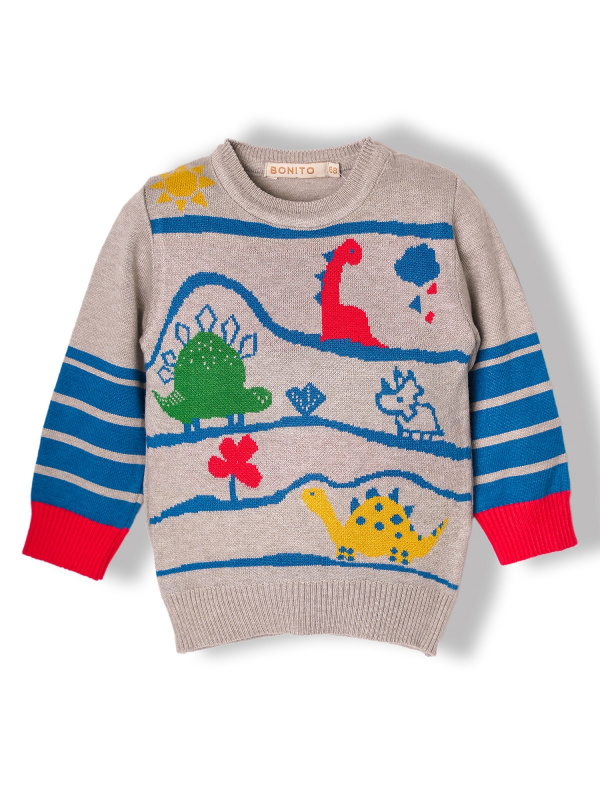 картинка ЧЗ Джемпер для мальчика 68-80 см 50% вискоза 22% нейлон 28% пэ BONITO KIDS/OP1573(10-24)(ЧЗ)/уп.2шт./меш.350шт. от BonitoKids