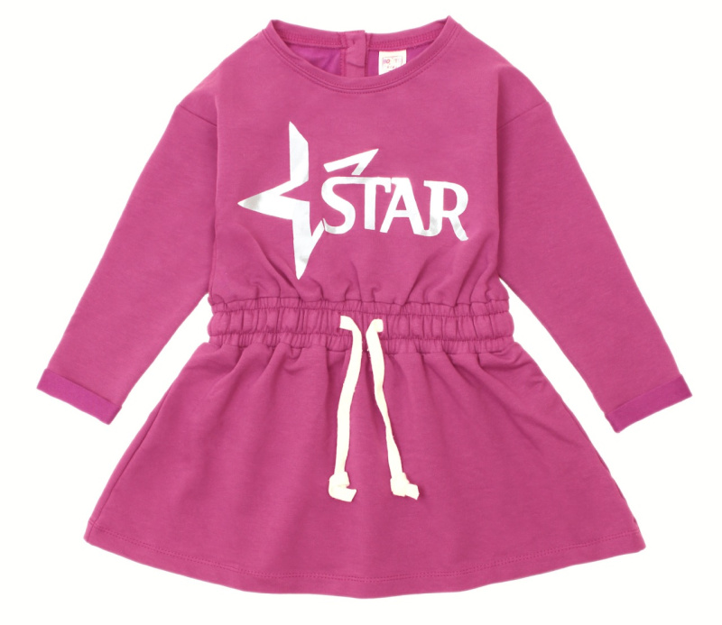 картинка ЧЗ Платье для девочки 3-7 лет 65% хлопок, 27% пэ, 8% эластан BONITO KIDS/OP1244(ЧЗ)/уп.5шт./меш 210шт. от BonitoKids