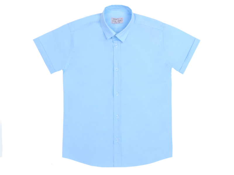 картинка КГ Рубашка для мальчика 7-11 лет 90% хлопок, 10% полиэстер BONITO KIDS/OP1468 /уп.5шт./меш.405шт. от BonitoKids