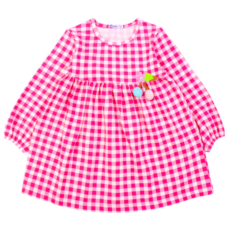 картинка БГ_ЧЗ Платье для девочки 2-5 лет 95% хлопок, 5% эластан BONITO KIDS/OP1705(ЧЗ)/уп.4шт./меш.368шт. от BonitoKids