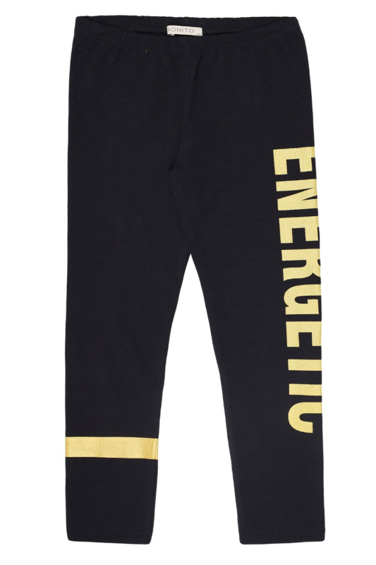 картинка ЧЗ Лосины для девочки 8-12 лет 92% хлопок, 8% лайкра  BONITO KIDS/BK1613L(12-21)(ЧЗ)/уп.5шт./меш.500шт. от BonitoKids