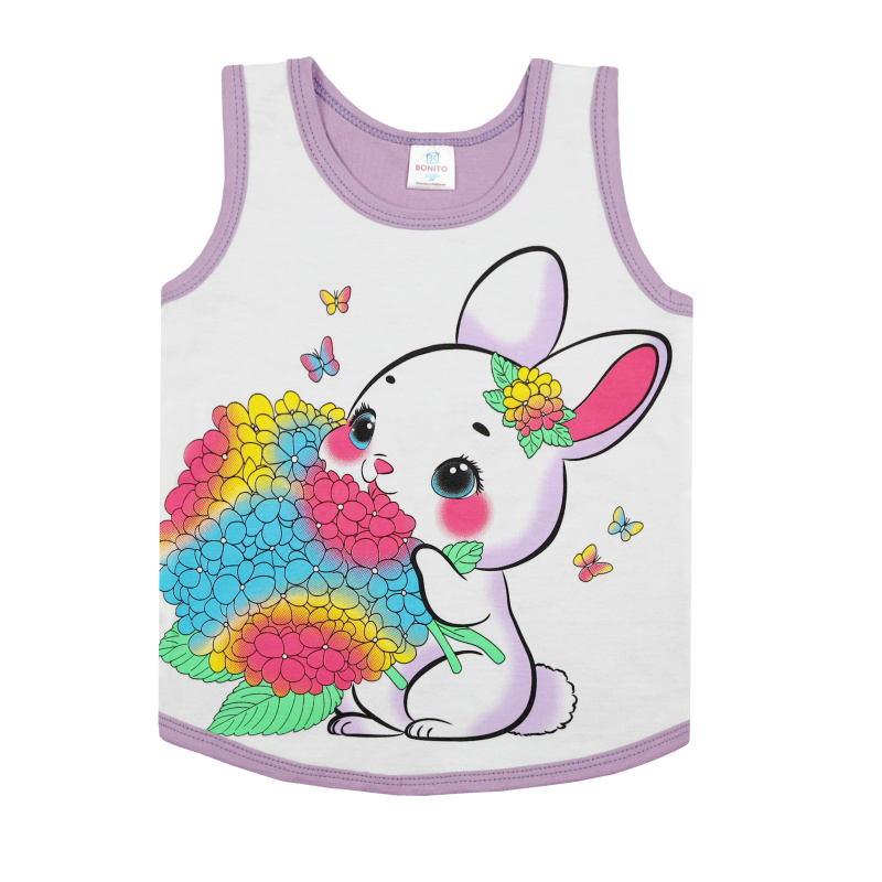 картинка БГ_ЧЗ Комплект для девочки (майка и шорты) 1,5-4 лет 100% хлопок BONITO KIDS/BK1317D(12-24)(ЧЗ)/уп.4 шт./меш.600 шт. от BonitoKids