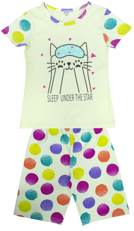картинка ЧЗ Пижама для девочки 8-12 лет 100% хлопок BONITO KIDS/BK1687PJ/уп.5шт./меш.250шт. от BonitoKids