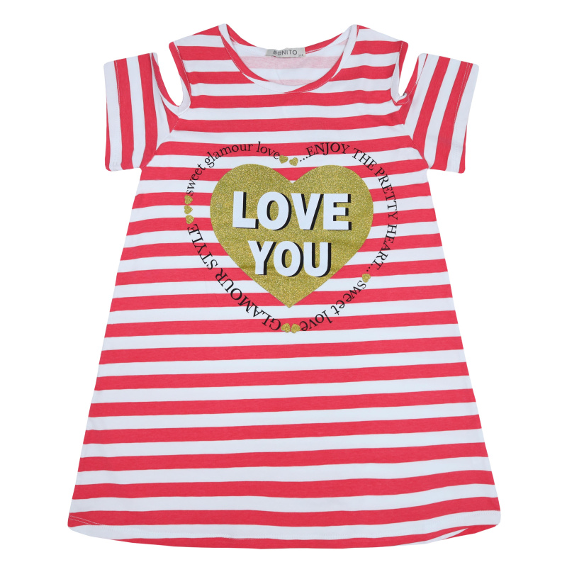 картинка БГ_ЧЗ Платье для девочки 8-12 лет 92% хлопок, 8% лайкра BONITO KIDS/BK1574P(ЧЗ)/уп.5шт./меш.400шт. от BonitoKids