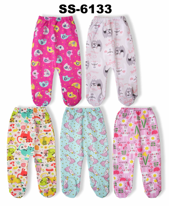 картинка БГ_ЧЗ Ползунки для девочки 68-86р. 100% хлопок BONITO KIDS/SS6133(08-24)/уп.20шт./800меш.шт. от BonitoKids