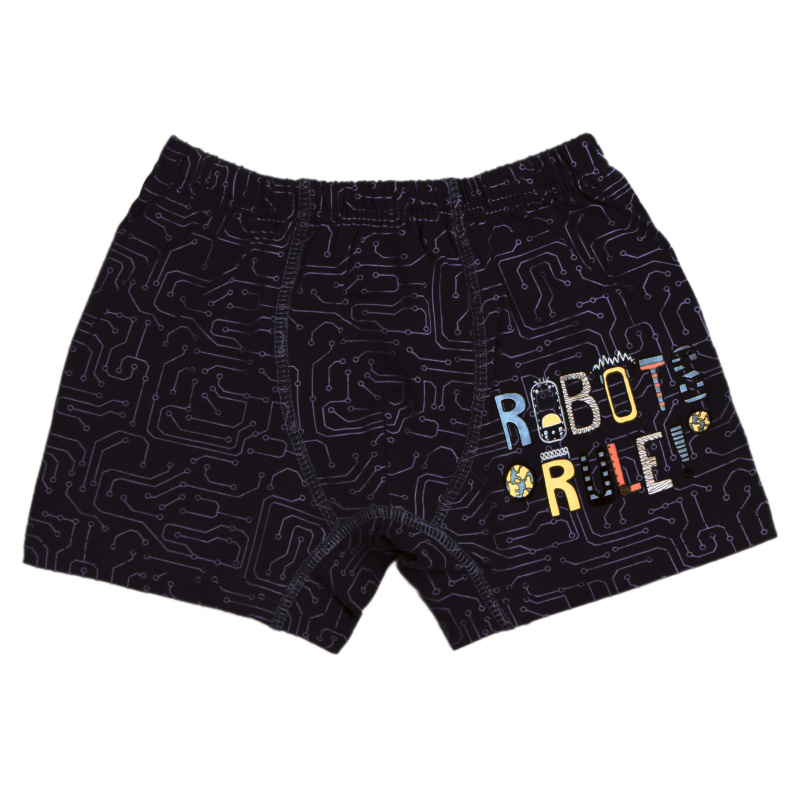 картинка ЧЗ Трусы для мальчика 8-12 лет 92% хлопок, 8% лайкра BONITO KIDS/BK1685T(ЧЗ)/уп.5шт./меш.875шт. от BonitoKids