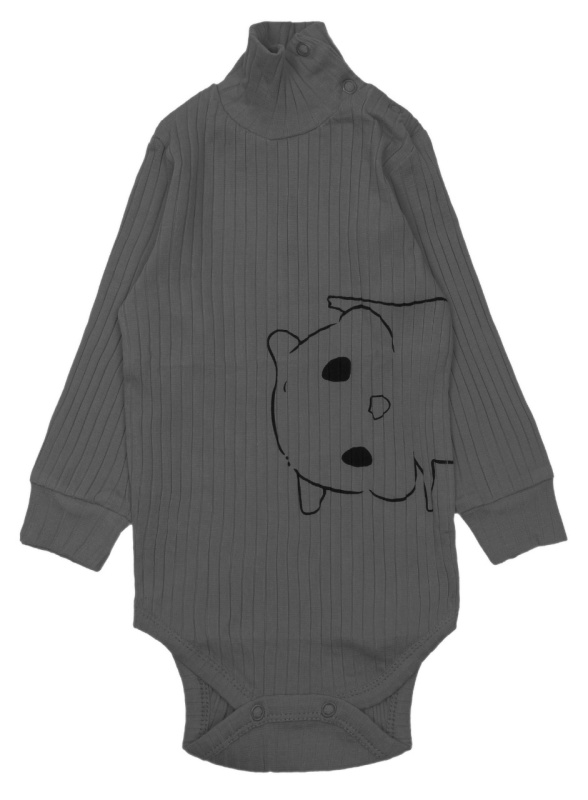 картинка ЧЗ Боди для детей  68-92 100% х/б BONITO KIDS/OP1298(ЧЗ)/уп.5шт./меш.450шт. от BonitoKids