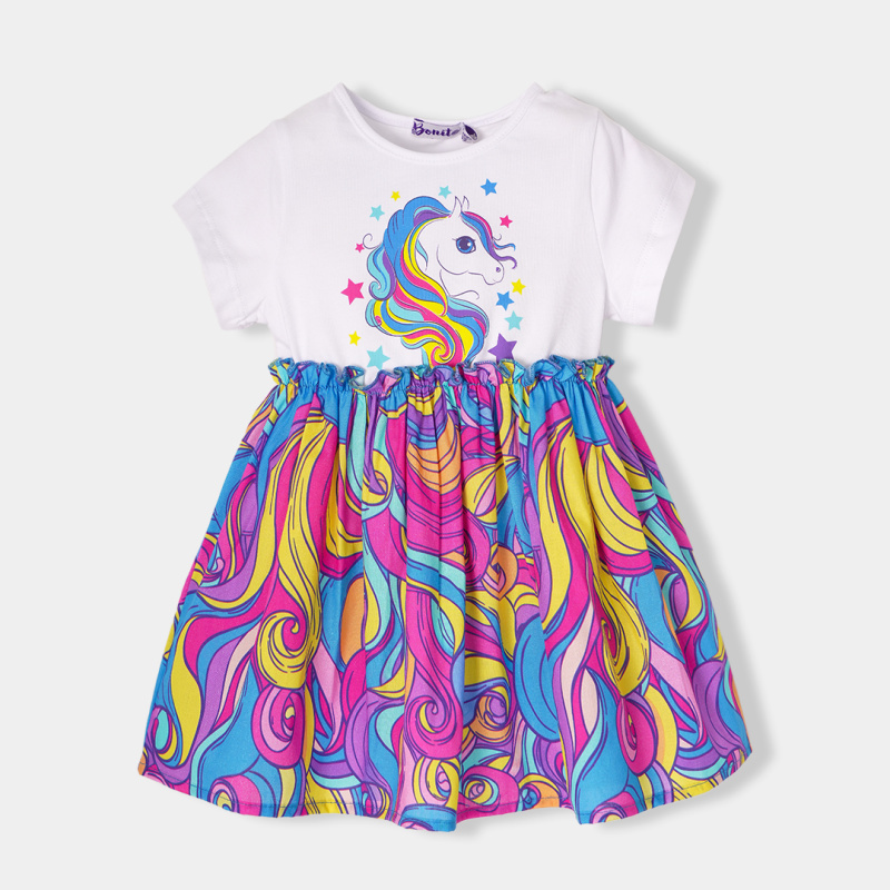 картинка ЧЗ Платье для девочки 2-6 лет BONITO KIDS/OP1188(04-24)(ЧЗ)/уп.5шт./меш.600шт. от BonitoKids