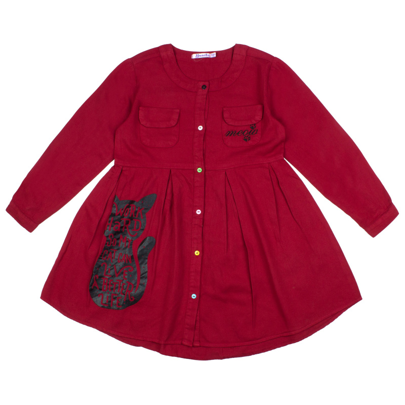 картинка КГ_ОТ Платье для девочки 8-12 лет 100% хлопок BONITO KIDS/OP891/уп.5шт.меш/200шт. от BonitoKids