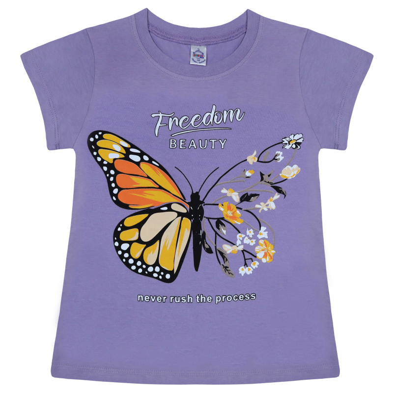 картинка БГ_ЧЗ Футболка для девочки, 8-12 лет, 100% хлопок, BONITO KIDS/BK0003(03-24)(ЧЗ)/уп.5шт./меш.600шт. от BonitoKids