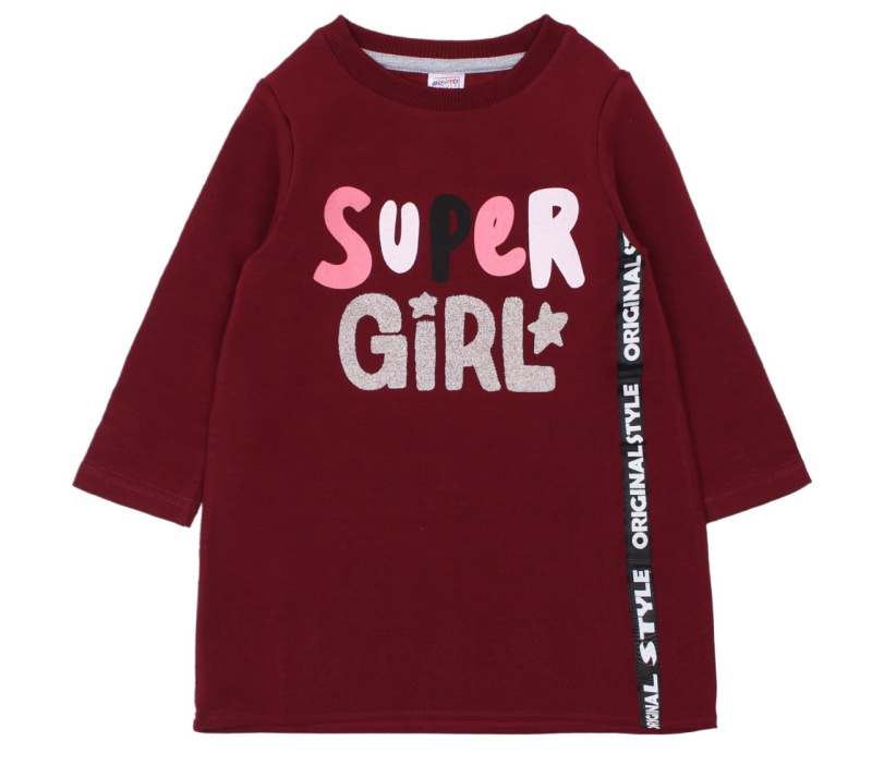 картинка ЧЗ Туника для девочки 3-7 лет 65% хлопок, 27% пэ, 8% эластан BONITO KIDS/OP1241(ЧЗ)/уп.5шт./меш.320шт. от BonitoKids