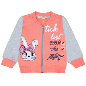 картинка БГ_ЧЗ Бомбер для девочки 2-5 лет 100% хлопок BONITO KIDS/BK1736B(ЧЗ)/уп.4шт./меш.400шт. от BonitoKids