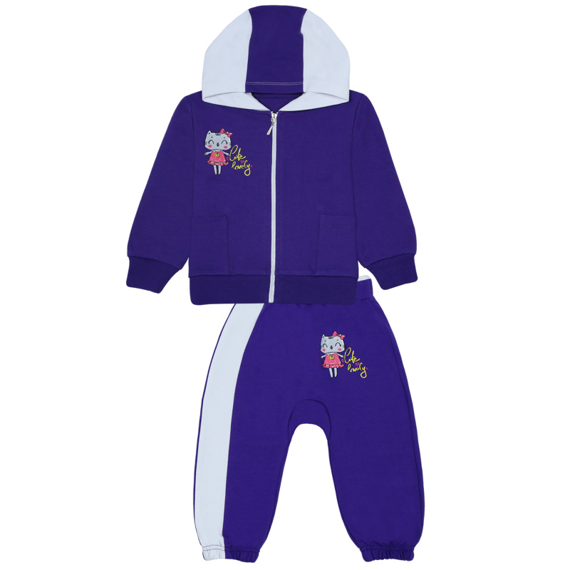 картинка БГ_ЧЗ Комплект для девочки (толстовка,брюки) 1,5-4 лет, футер 95% хб 8% лайкра, BONITO KIDS/BK1587KP(ЧЗ)/уп.4 шт./меш.168 шт. от BonitoKids