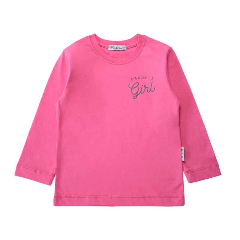 картинка БГ_ЧЗ Лонгслив для девочки 3-7 лет 100% хлопок BONITO KIDS/SS6153(10-24)(ЧЗ)/уп.5шт./меш.600шт. от BonitoKids