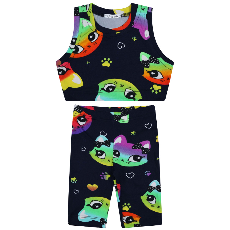 картинка БГ_ЧЗ Комплект для девочки (топ и бриджи) 3-7 лет 60% хлопок, 40% полиэстер BONITO KIDS/BK1783KP(01-24)(ЧЗ)/уп.5шт./меш.650шт. от BonitoKids