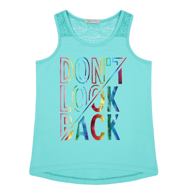 картинка БГ_ЧЗ Майка для девочки 8-12 лет 92% хлопок, 8% лайкра BONITO KIDS/BK1555M(ЧЗ)/уп.5шт./меш.700шт. от BonitoKids