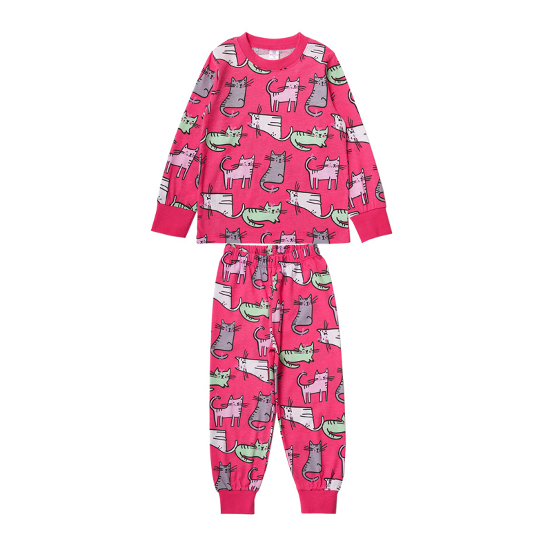 картинка БГ_ЧЗ Пижама для девочки 3-7 лет 100% хлопок BONITO KIDS/SS6121(350шт)(01-24)(ЧЗ)/уп.5шт./меш.350шт. от BonitoKids