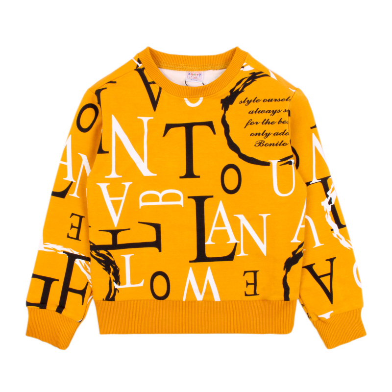 картинка БГ_ЧЗ Свитшот для мальчика 5-8 лет 65% хлопок, 27% пэ, 8% эластан BONITO KIDS/OP1745(ЧЗ)/уп.4шт./меш.288шт. от BonitoKids