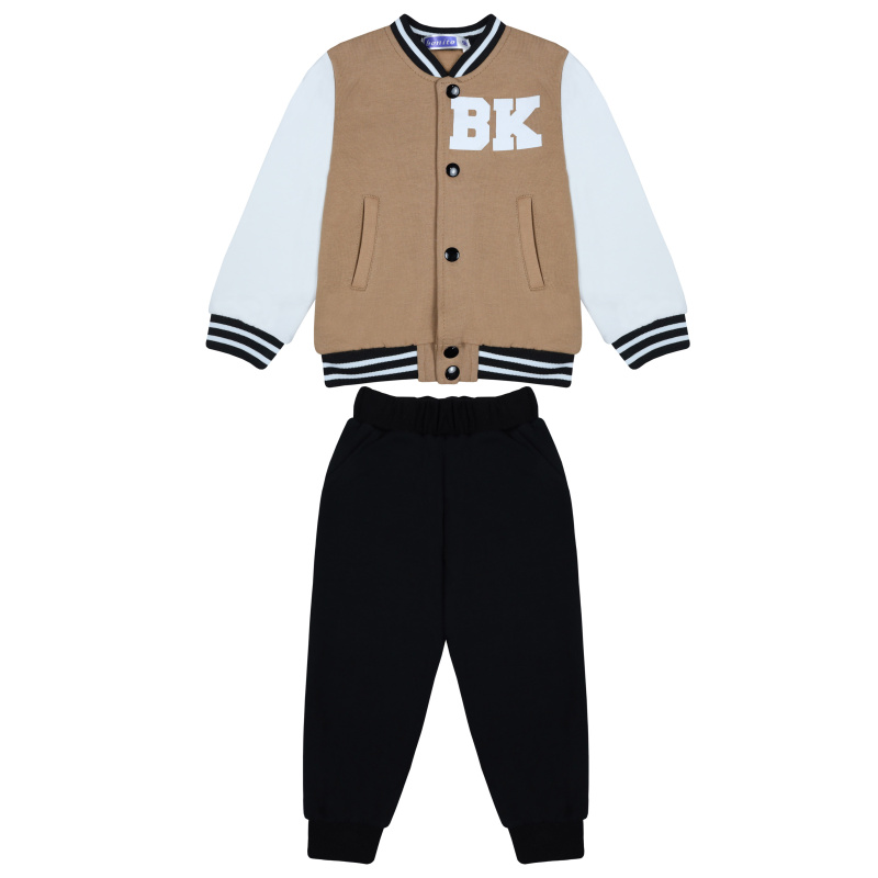 картинка БГ Комплект для мальчика (бомбер и штаны) 3-7 лет, 100% хлопок, BONITO KIDS/BK5403KP(01-23)/уп.5шт./меш.105шт. от BonitoKids