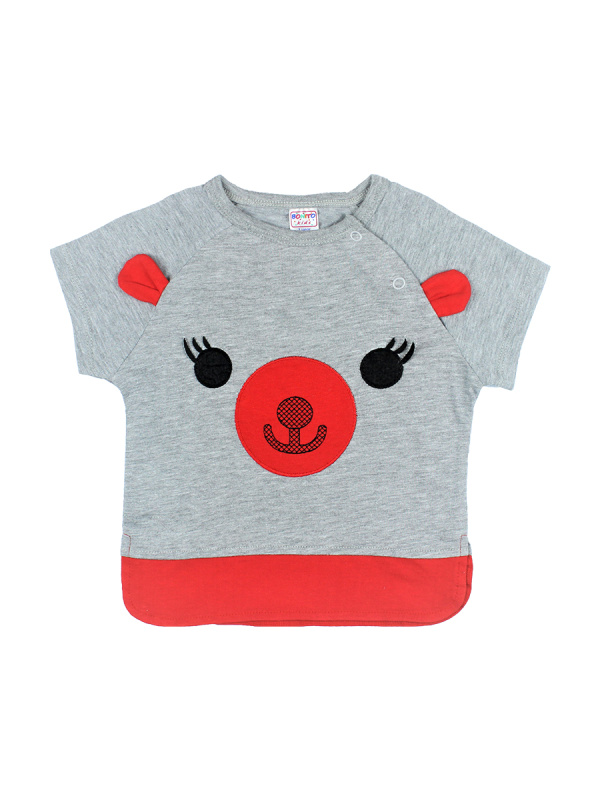 картинка ЧЗ Футболка для детей 1-4 лет, 100% х/б, BONITO KIDS/OP476/уп.4шт./меш.624 шт. от BonitoKids