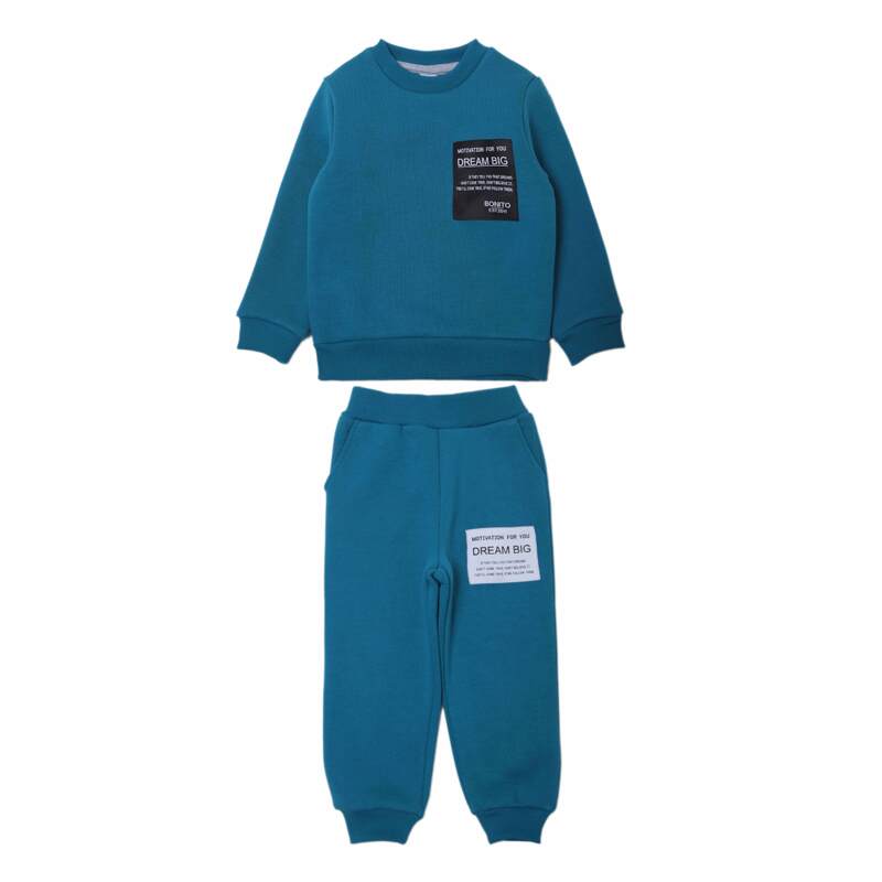 картинка ЧЗ Комплект для мальчика (свитшот и брюки) 3-7лет 80% хлопок, 20% полиэстер BONITO KIDS/OP1906(ЧЗ)/уп.5шт./меш.90шт. от BonitoKids