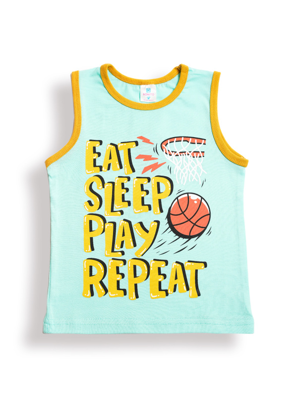 картинка БГ Майка для мальчика 3-7 лет 100% хлопок BONITO KIDS/BK1202M(01-25)/уп.5шт./меш.900шт от BonitoKids